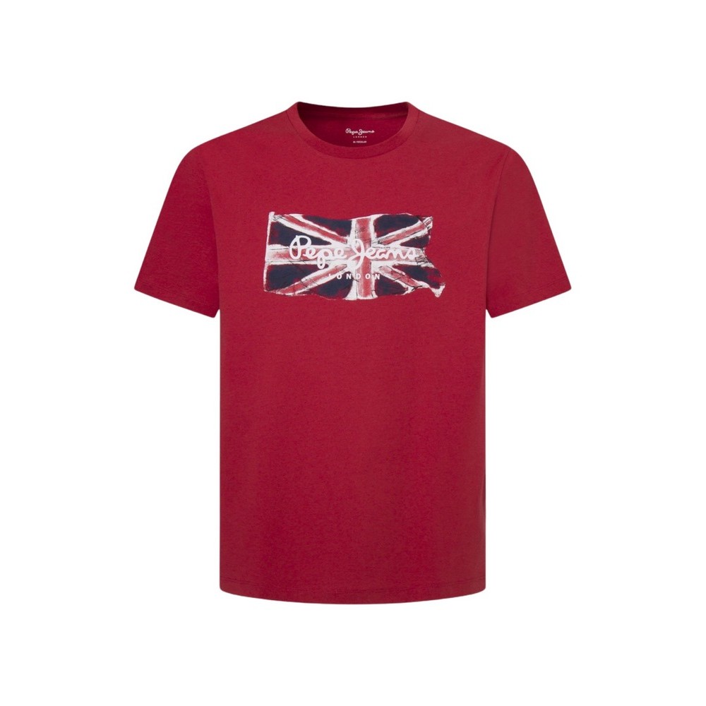 PEPE JEANS LONDON DROP 1 CLAG T-SHIRT ΜΠΛΟΥΖΑ ΑΝΔΡΙΚΗ RED