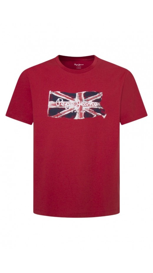 PEPE JEANS LONDON DROP 1 CLAG T-SHIRT ΜΠΛΟΥΖΑ ΑΝΔΡΙΚΗ RED