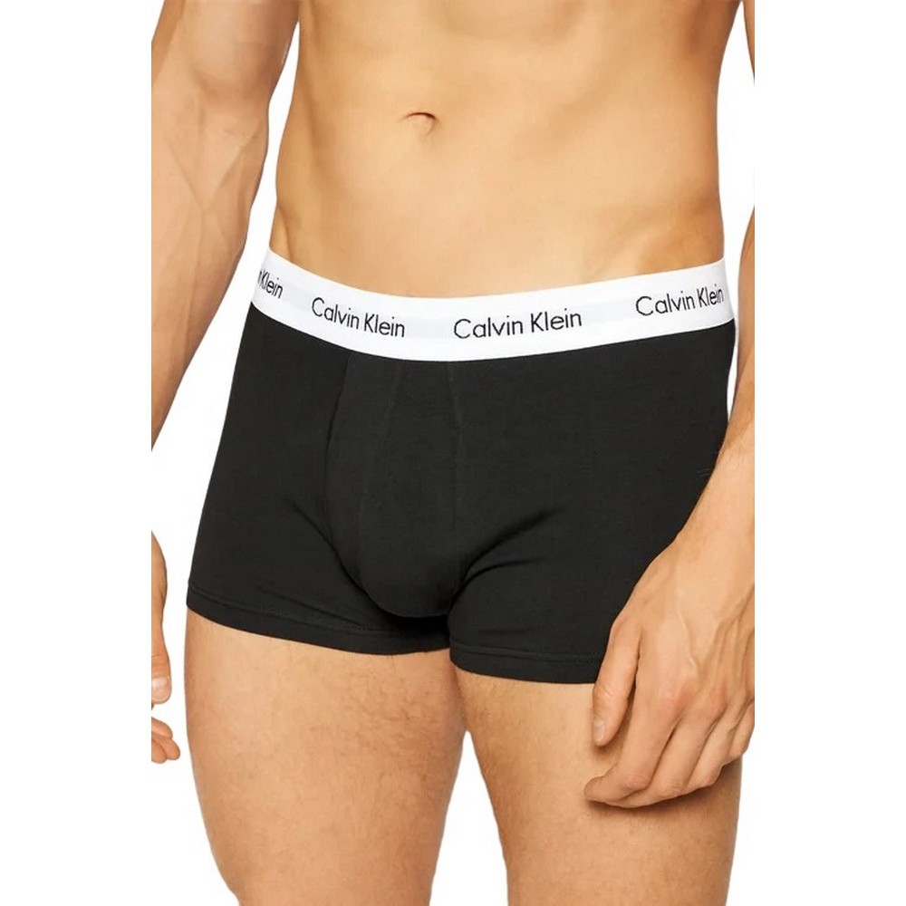 CALVIN KLEIN LOW RISE TRUNK 3PK WHITE