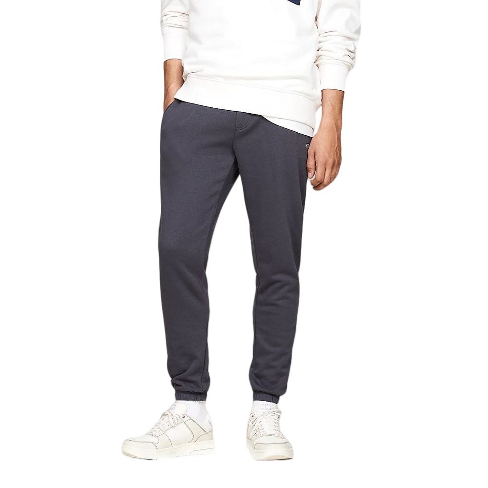 TOMMY JEANS SLIM S FLAG SWEATPANT ΠΑΝΤΕΛΟΝΙ ΦΟΡΜΑ ΑΝΔΡΙΚΟ CHARCOAL