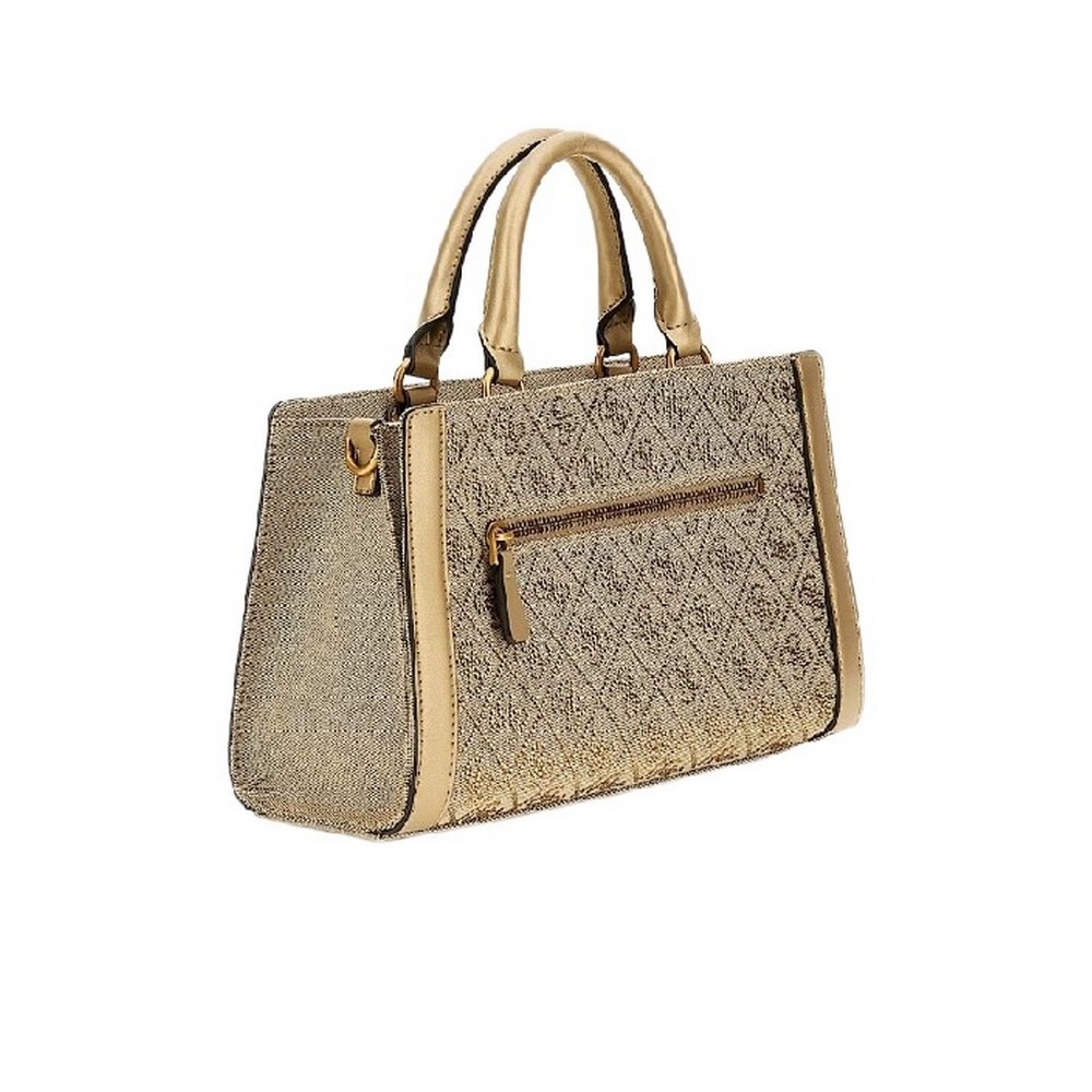 GUESS DILI SMALL SATCHEL ΤΣΑΝΤΑ ΓΥΝΑΙΚΕΙΑ LATTE