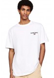 TOMMY HILFIGER REG LINEAR TEE T-SHIRT ΜΠΛΟΥΖΑ ΑΝΔΡΙΚΗ WHITE