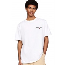 TOMMY HILFIGER REG LINEAR TEE T-SHIRT ΜΠΛΟΥΖΑ ΑΝΔΡΙΚΗ WHITE