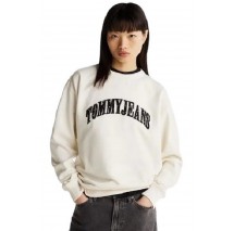 TOMMY JEANS RLX STARDST VARSITY CREW ΦΟΥΤΕΡ ΓΥΝΑΙΚΕΙΟ IVORY