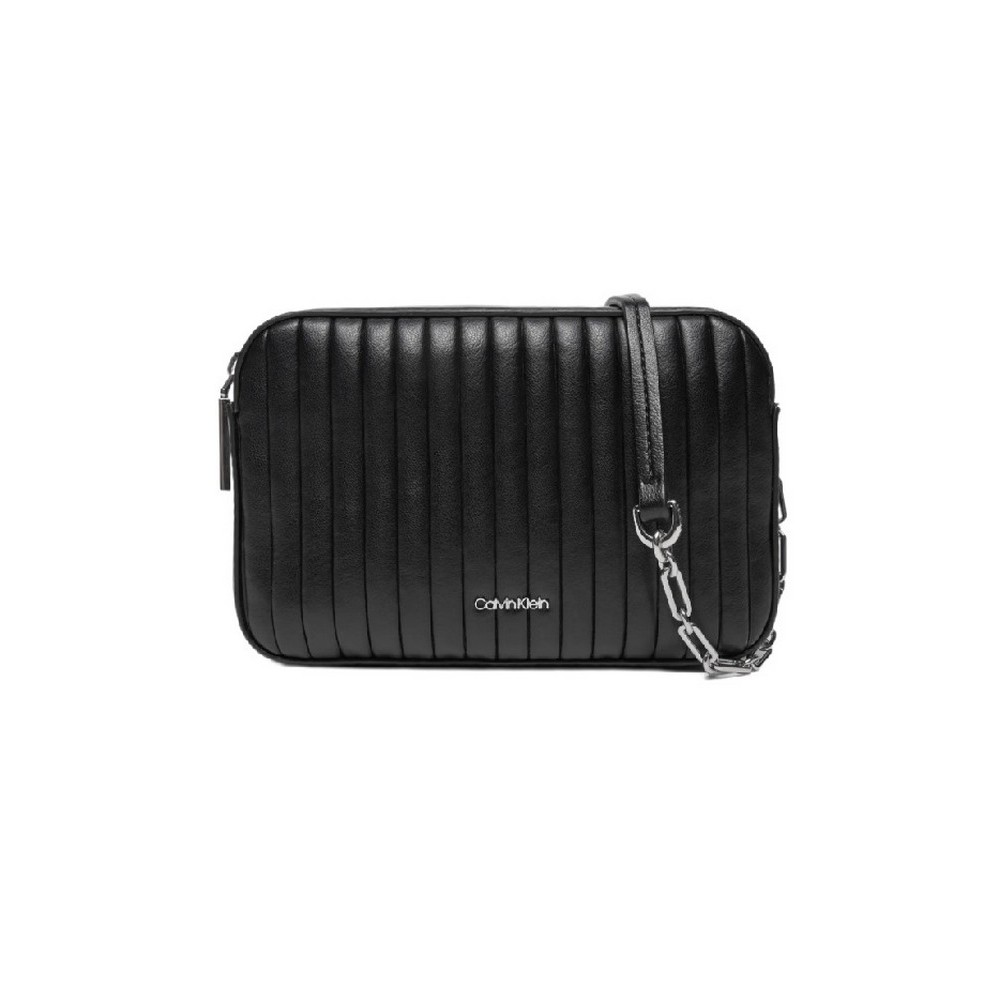 CALVIN KLEIN MINI LINE QUILT CAMERA BAG ΤΣΑΝΤΑ ΓΥΝΑΙΚΕΙΑ BLACK