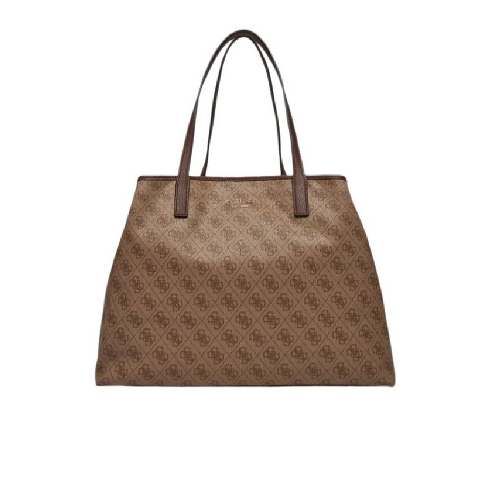 GUESS VIKKY II LARGE 2 IN 1 TOTE ΤΣΑΝΤΑ ΓΥΝΑΙΚΕΙΑ LATTE