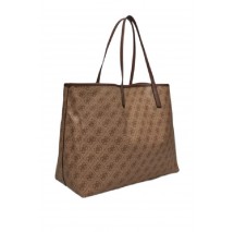 GUESS VIKKY II LARGE 2 IN 1 TOTE ΤΣΑΝΤΑ ΓΥΝΑΙΚΕΙΑ LATTE