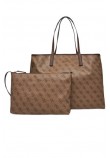 GUESS VIKKY II LARGE 2 IN 1 TOTE ΤΣΑΝΤΑ ΓΥΝΑΙΚΕΙΑ LATTE