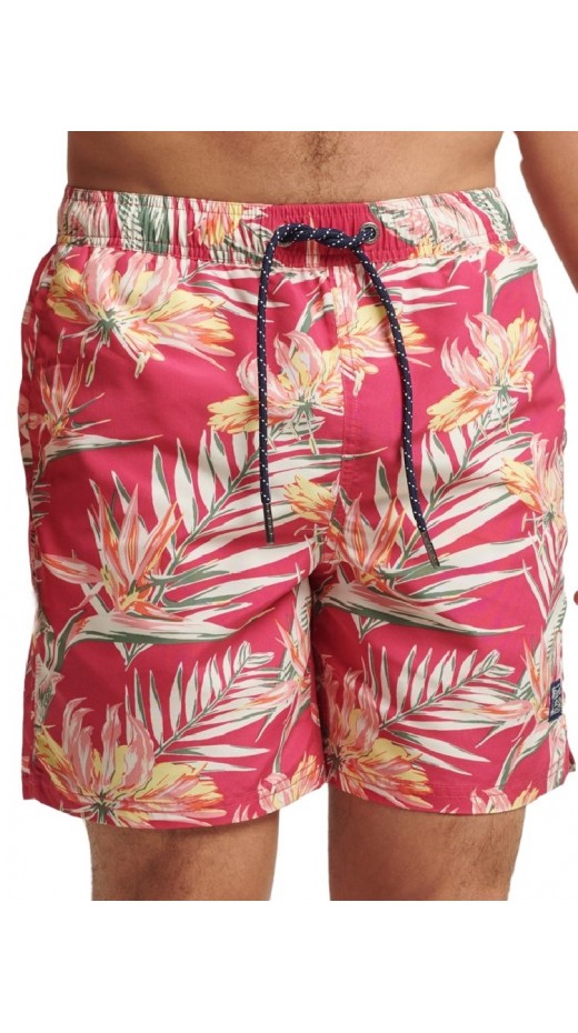 SUPERDRY OVIN VINTAGE HAWAIIAN M3010193A ΜΑΓΙΟ ΑΝΔΡΙΚΟ RED