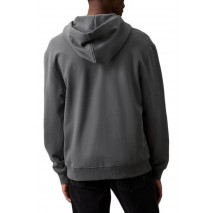 CALVIN KLEIN JEANS BADGE ZIP THROUGH HOODIE ΖΑΚΕΤΑ ΑΝΔΡΙΚΗ ENDLESS GREY