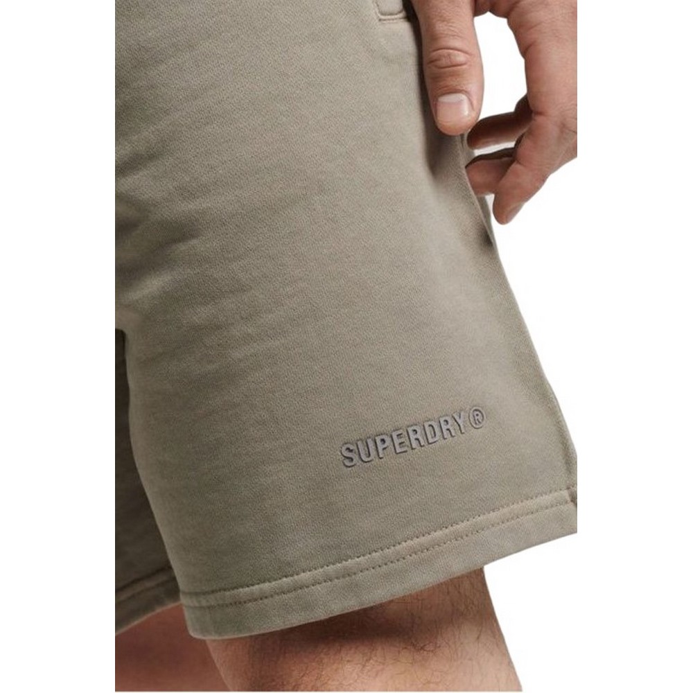 SUPERDRY D2 SDCD CODE ESSENTIAL OVERDYED SHORT ΒΕΡΜΟΥΔΑ ΑΝΔΡΙΚΗ BEIGE