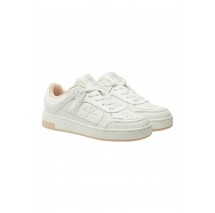 CALVIN KLEIN JEANS BASKET CUPSOLE LOW MIX ΠΑΠΟΥΤΣΙ ΓΥΝΑΙΚΕΙΟ BRIGHT WHITE