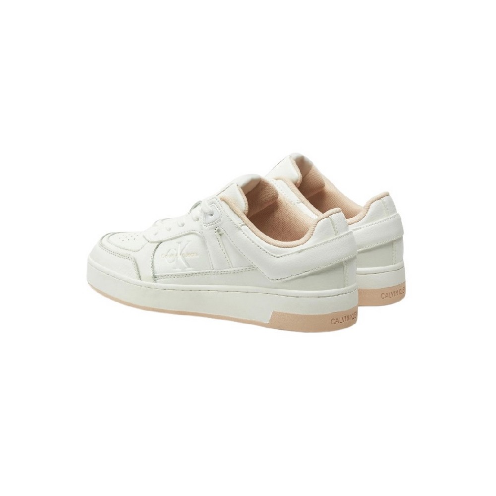 CALVIN KLEIN JEANS BASKET CUPSOLE LOW MIX ΠΑΠΟΥΤΣΙ ΓΥΝΑΙΚΕΙΟ BRIGHT WHITE