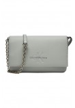 CALVIN KLEIN JEANS SCULPTED EW FLAP PHONE CB MONO ΤΣΑΝΤΑ ΓΥΝΑΙΚΕΙΑ GREY