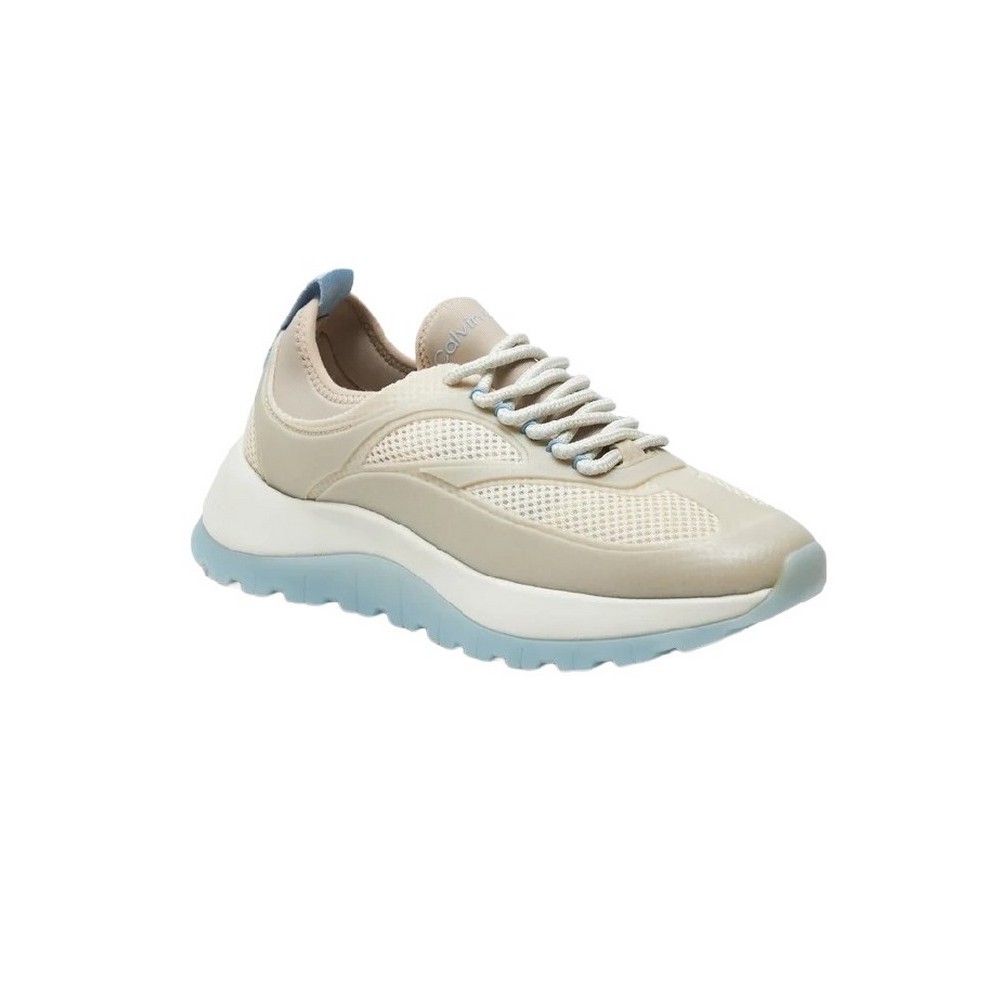 CALVIN KLEIN RUNNER LACE UP PEARL MIX ΠΑΠΟΥΤΣΙ ΓΥΝΑΙΚΕΙΟ ECRU