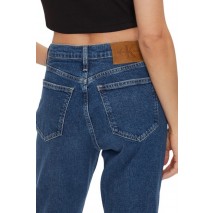 CALVIN KLEIN JEANS AUTHENTIC SLIM STRAIGHT ΠΑΝΤΕΛΟΝΙ ΓΥΝΑΙΚΕΙΟ BLUΕ DENIM