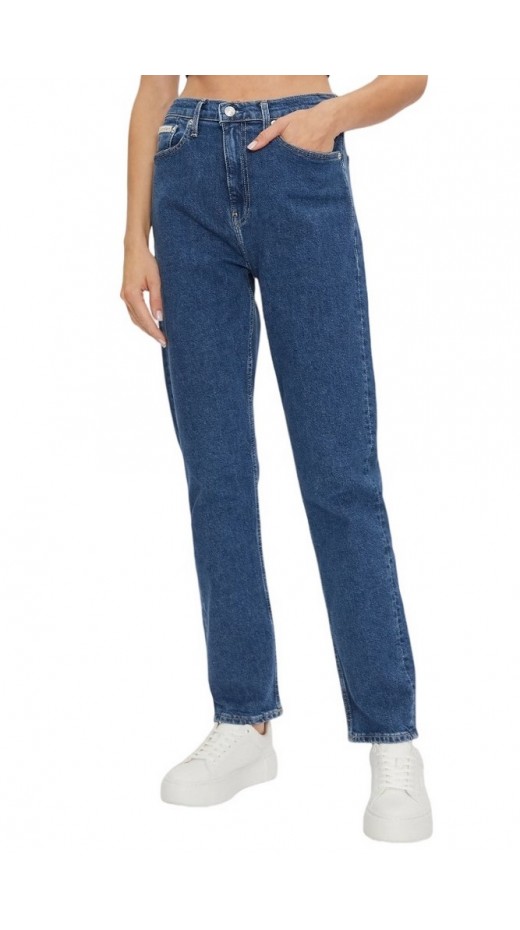 CALVIN KLEIN JEANS AUTHENTIC SLIM STRAIGHT ΠΑΝΤΕΛΟΝΙ ΓΥΝΑΙΚΕΙΟ BLUΕ DENIM