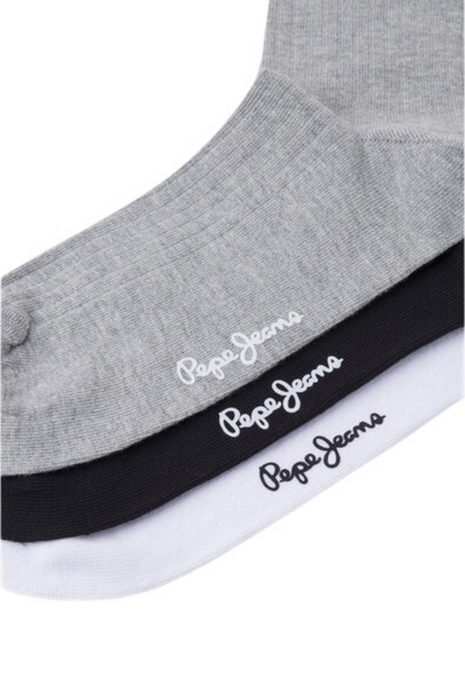 PEPE JEANS LONDON DROP 1 RIB CR 3P ΚΑΛΤΣΕΣ ΑΝΔΡΙΚΕΣ BLK/GREY/WHIT