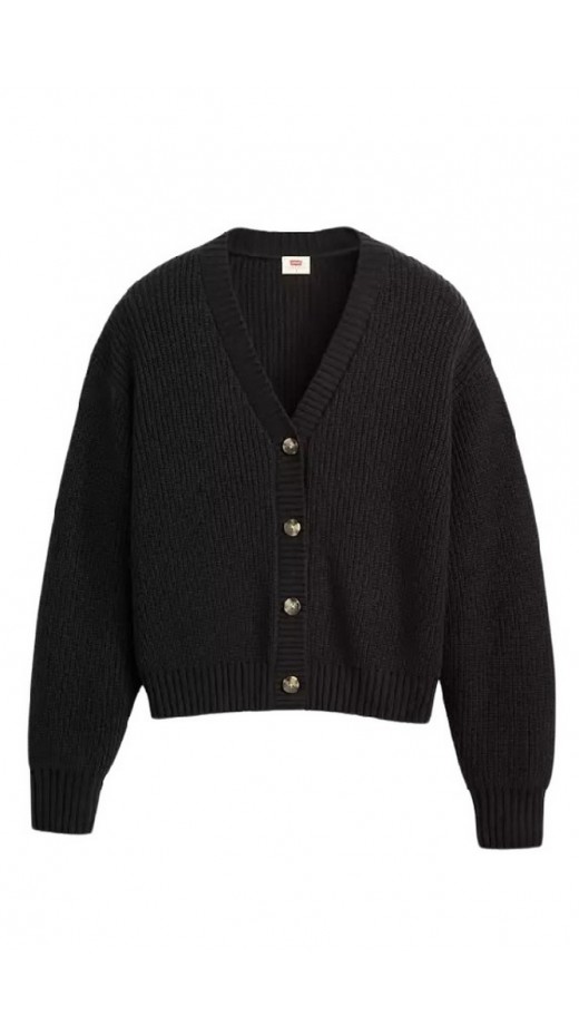 LEVIS SNOWFLAKE CARDIGAN A87280004 ΖΑΚΕΤΑ ΠΛΕΚΤΗ ΓΥΝΑΙΚΕΙΑ BLACK