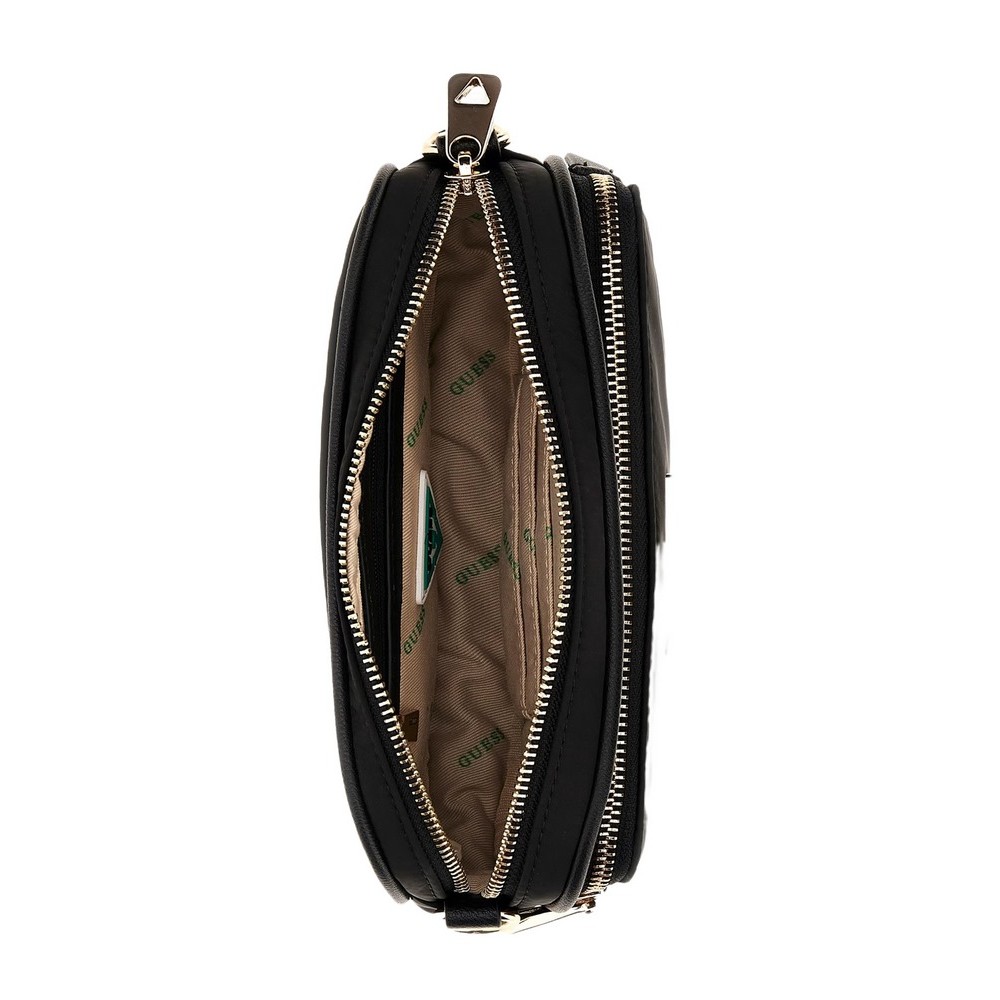 GUESS ECO GEMMA CROSSBODY CAMERA ΤΣΑΝΤΑ ΓΥΝΑΙΚΕΙΑ BLACK