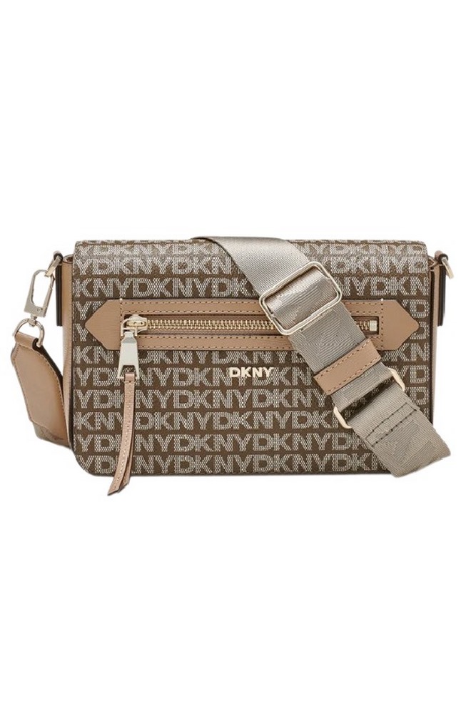 DKNY BRYANT AVE CROSS BODY ΤΣΑΝΤΑ ΓΥΝΑΙΚΕΙΑ BEIGE