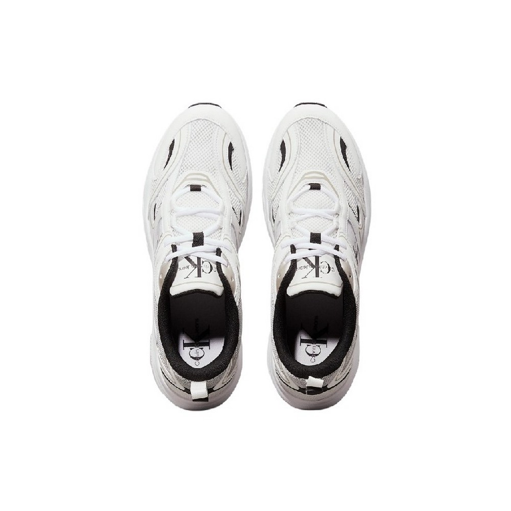 CALVIN KLEIN JEANS RETRO TENNIS MESH ML ΠΑΠΟΥΤΣΙ ΑΝΔΡΙΚΟ BRIGHT WHITE BL