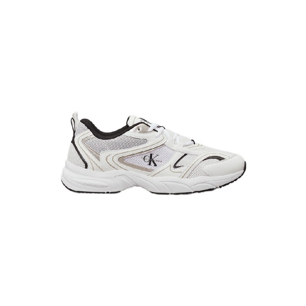 CALVIN KLEIN JEANS RETRO TENNIS MESH ML ΠΑΠΟΥΤΣΙ ΑΝΔΡΙΚΟ BRIGHT WHITE BL