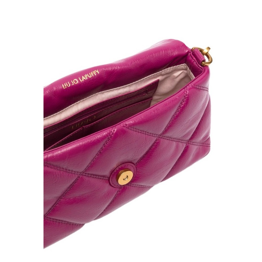 LIU JO LAPUFFY SHOUDER BAG CROSSBODY ΤΣΑΝΤΑ ΓΥΝΑΙΚΕΙΑ FUCSIA