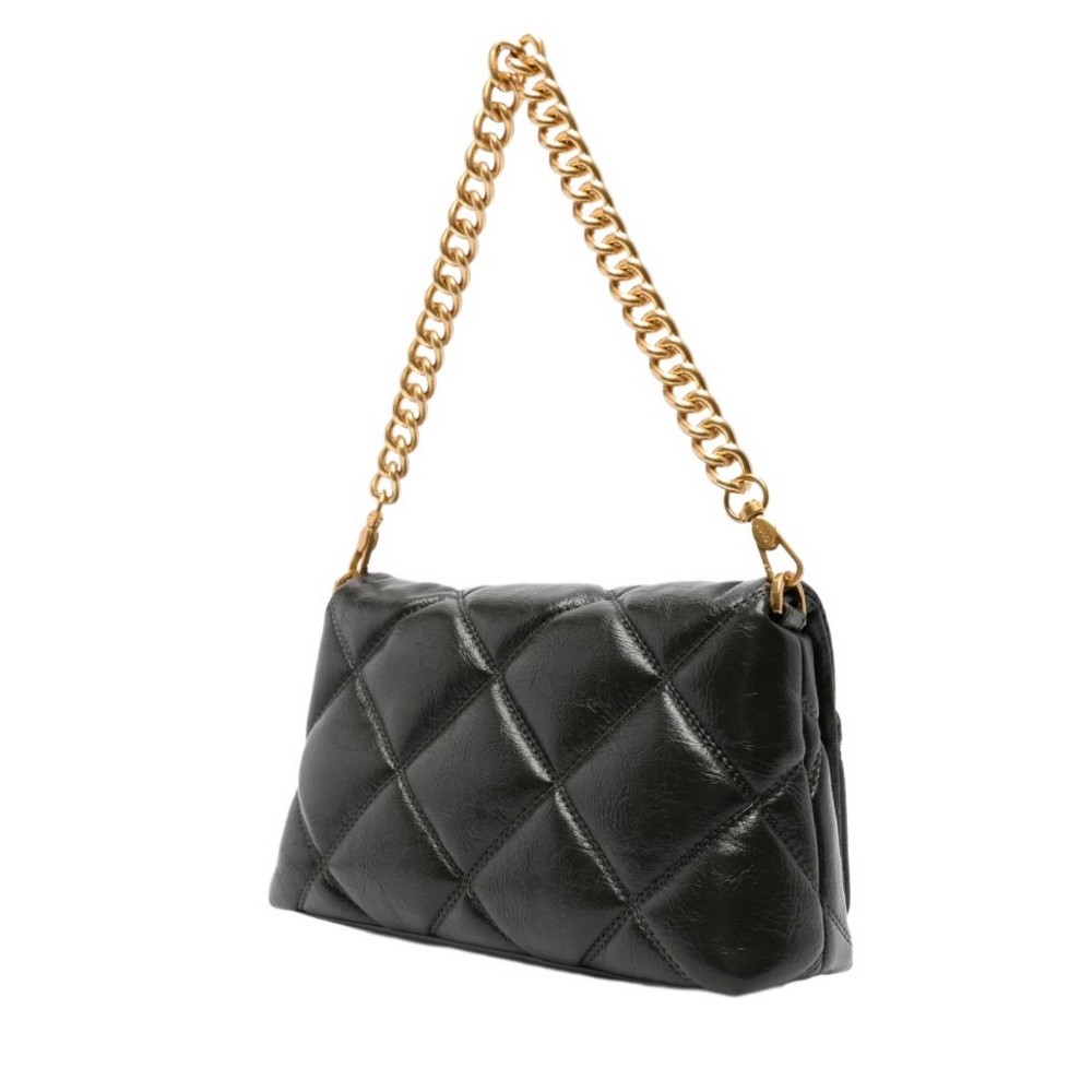 LIU JO LAPUFFY SHOUDER BAG CROSSBODY ΤΣΑΝΤΑ ΓΥΝΑΙΚΕΙΑ BLACK