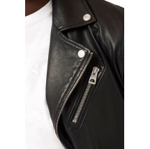 GUESS LEATHER JACKET ΜΠΟΥΦΑΝ ΑΝΔΡΙΚΟ BLACK