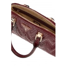 GUESS ADELARD DOME SATCHEL ΤΣΑΝΤΑ ΓΥΝΑΙΚΕΙΑ BURGUNDY