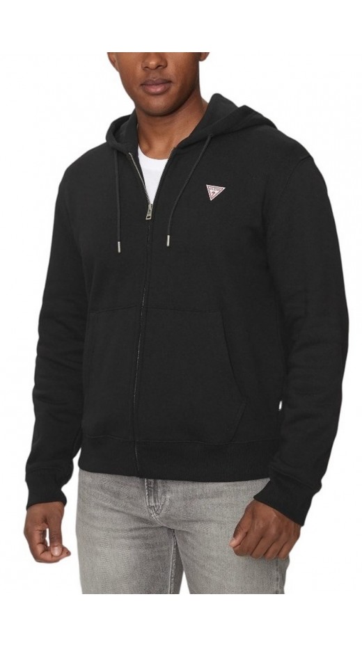 GUESS JEANS HOODIE ΖΑΚΕΤΑ ΦΟΥΤΕΡ ΑΝΔΡΙΚΗ BLACK