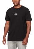 CALVIN KLEIN JEANS MONOLOGO T-SHIRT ΜΠΛΟΥΖΑ ΑΝΔΡΙΚΗ BLACK