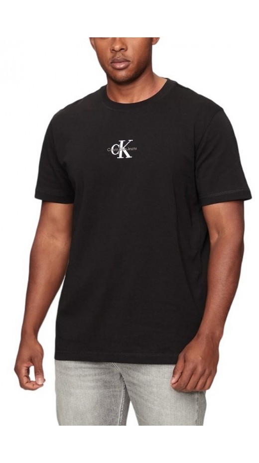 CALVIN KLEIN JEANS MONOLOGO T-SHIRT ΜΠΛΟΥΖΑ ΑΝΔΡΙΚΗ BLACK