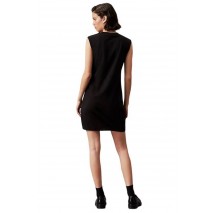 CALVIN KLEIN JEANS WOVEN LABEL LOOSE TEE DRESS ΦΟΡΕΜΑ ΓΥΝΑΙΚΕΙΟ BLACK