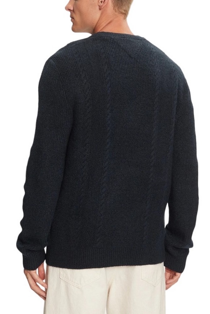 TOMMY JEANS SLIM CABLE KNIT CNECK ΜΠΛΟΥΖΑ ΠΛΕΚΤΗ ΑΝΔΡΙΚΗ NAVY