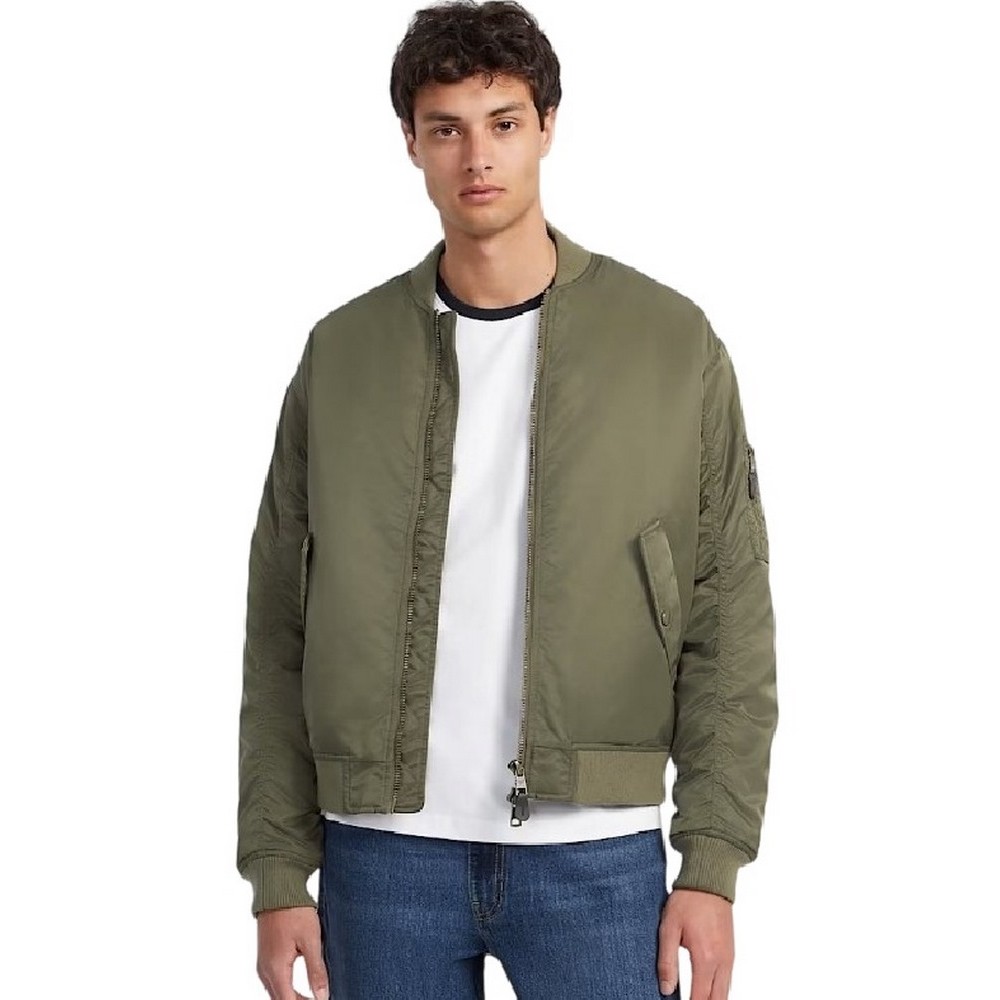 GUESS JEANS BOMBER JACKET ΜΠΟΥΦΑΝ ΑΝΔΡΙΚΟ KHAKI