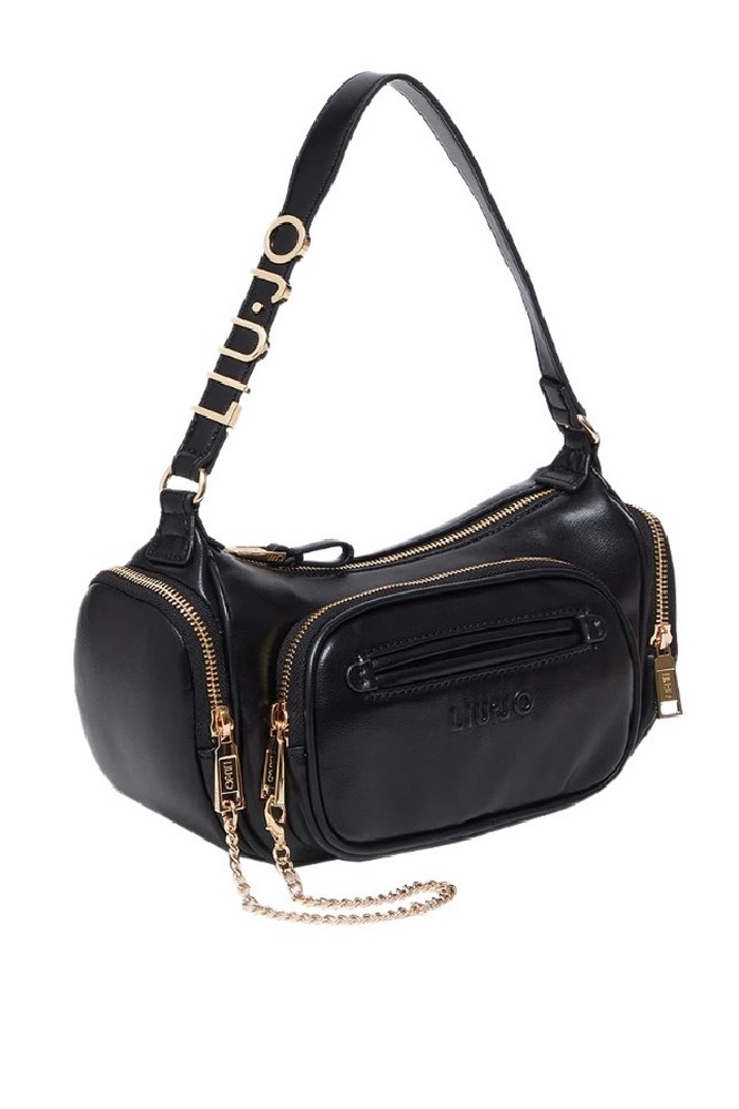 LIU JO MIN ECS S HOBO BAG AF4112E0039 ΤΣΑΝΤΑ ΓΥΝΑΙΚΕΙΑ BLACK