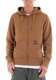 SUPERDRY D2 OVIN CONTRAST STITCH RELAX ZIP HOOD ΖΑΚΕΤΑ ΦΟΥΤΕΡ ΑΝΔΡΙΚΗ BROWN