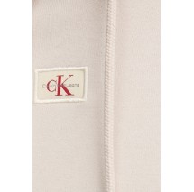 CALVIN KLEIN JEANS WOVEN LABEL HOODIE ΦΟΥΤΕΡ ΜΠΛΟΥΖΑ ΓΥΝΑΙΚΕΙΑ BEIGE