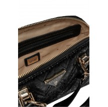 GUESS ADELARD DOME SATCHEL ΤΣΑΝΤΑ ΓΥΝΑΙΚΕΙΑ BLACK