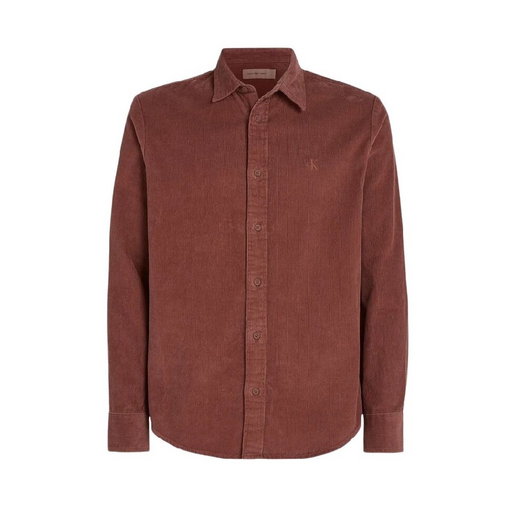 CALVIN KLEIN JEANS CORDUROY REGULAR FIT SHIRT ΠΟΥΚΑΜΙΣΟ ΑΝΔΡΙΚΟ APPLE BUTTER