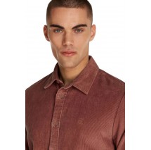 CALVIN KLEIN JEANS CORDUROY REGULAR FIT SHIRT ΠΟΥΚΑΜΙΣΟ ΑΝΔΡΙΚΟ APPLE BUTTER