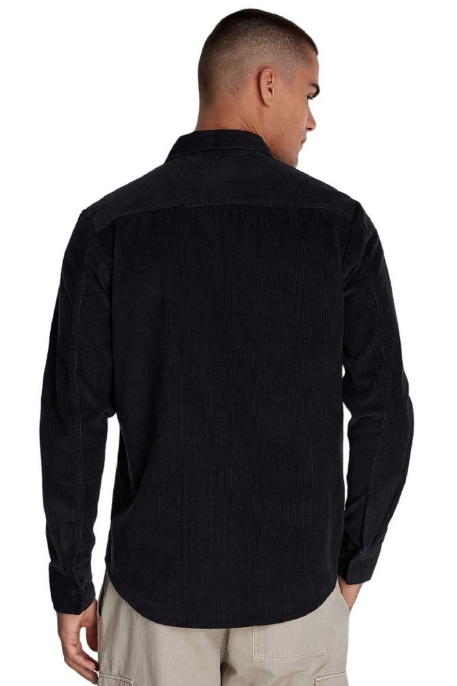 CALVIN KLEIN JEANS CORDUROY REGULAR FIT SHIRT ΠΟΥΚΑΜΙΣΟ ΑΝΔΡΙΚΟ BLACK