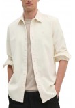 CALVIN KLEIN JEANS CORDUROY REGULAR FIT SHIRT ΠΟΥΚΑΜΙΣΟ ΑΝΔΡΙΚΟ IVORY