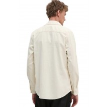 CALVIN KLEIN JEANS CORDUROY REGULAR FIT SHIRT ΠΟΥΚΑΜΙΣΟ ΑΝΔΡΙΚΟ IVORY