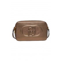 LIU JO LOGO EMBOSSED CROSS BODY BAG AF4248E0332 ΤΣΑΝΤΑ ΓΥΝΑΙΚΕΙΑ BRONZE