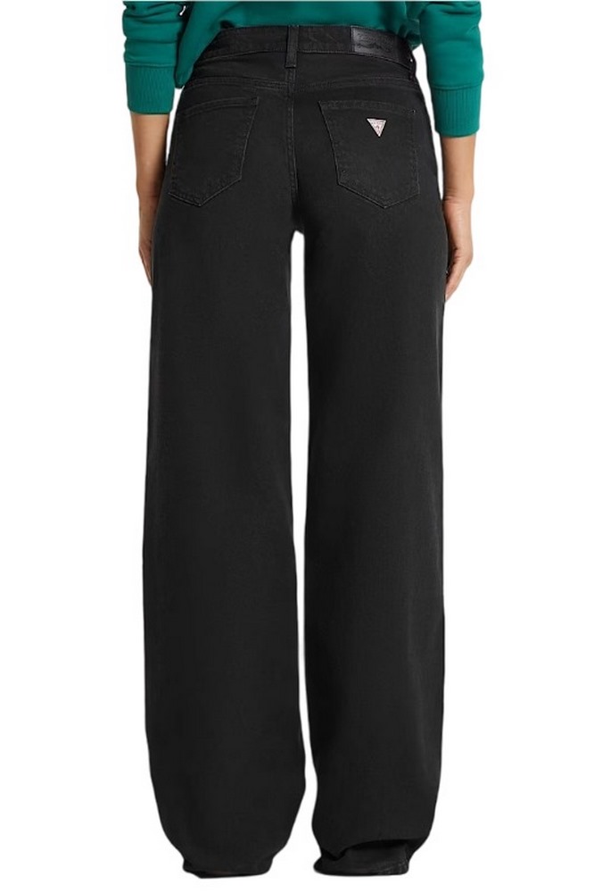 GUESS JEANS G11 WIDE LEG VILMA STR ΠΑΝΤΕΛΟΝΙ ΓΥΝΑΙΚΕΙΟ BLACK