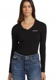 GUESS JEANS SLIM MINI AMERICAN TRADICION ΜΠΛΟΥΖΑ ΓΥΝΑΙΚΕΙΑ BLACK