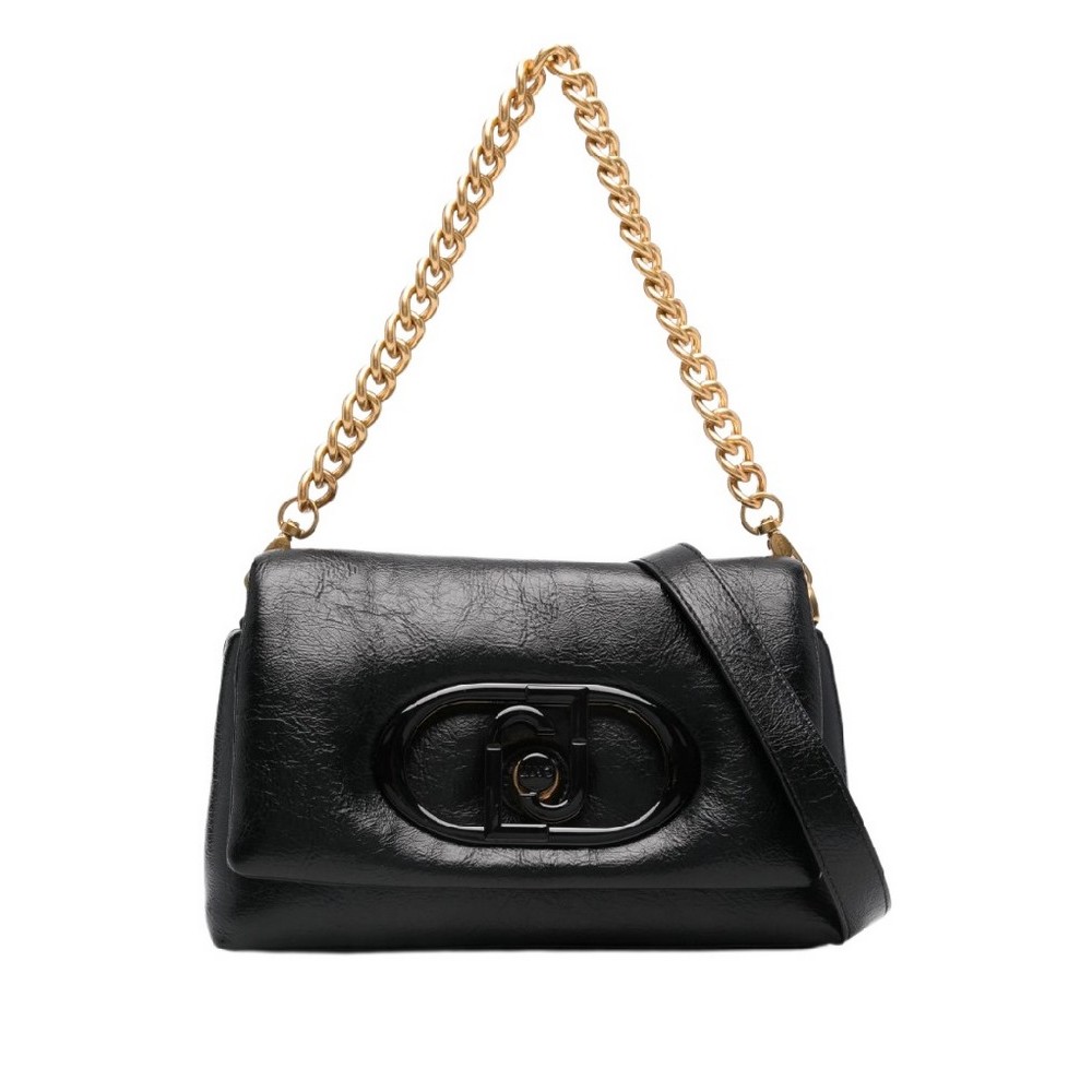 LIU JO MEDIUM LAPUFFY CROSSBODY BAG AF4148E0918 ΤΣΑΝΤΑ ΓΥΝΑΙΚΕΙΑ BLACK